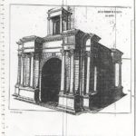 Plan de la porte Caracalla de tébessa