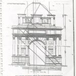 Plan de la porte Caracalla de tébessa