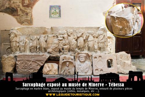 Sarcophage exposé au temple de Minerve - Tébessa