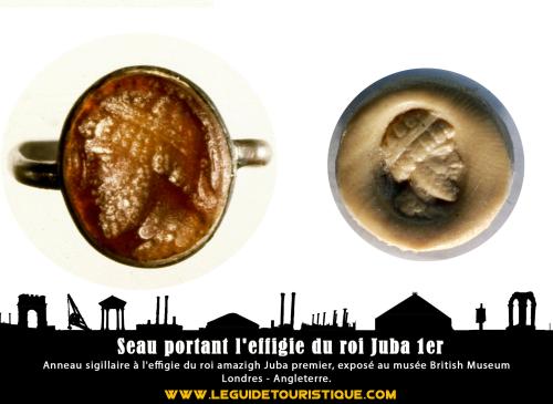 Seau portant l'effigie du roi Juba 1er