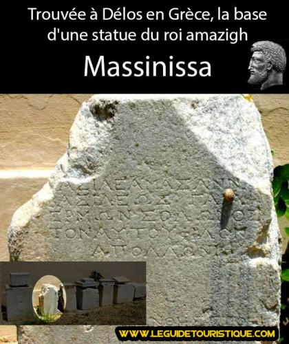 Base de la statue de Massinissa