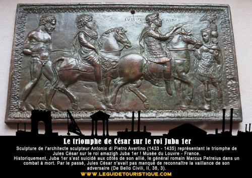 Le triomphe de Jules César sur le roi Juba 1er