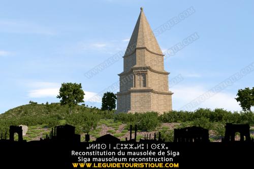 Reconstitution du mausolée Syphax