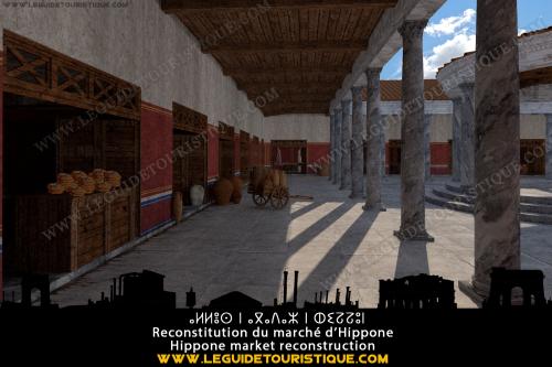 Reconstitution du marché d'Hippone