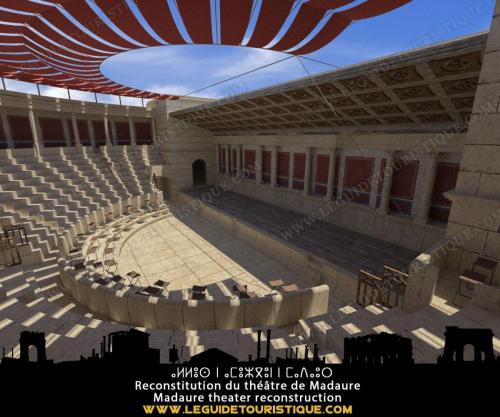Reconstitution du théâtre de Madaure (époque romaine)